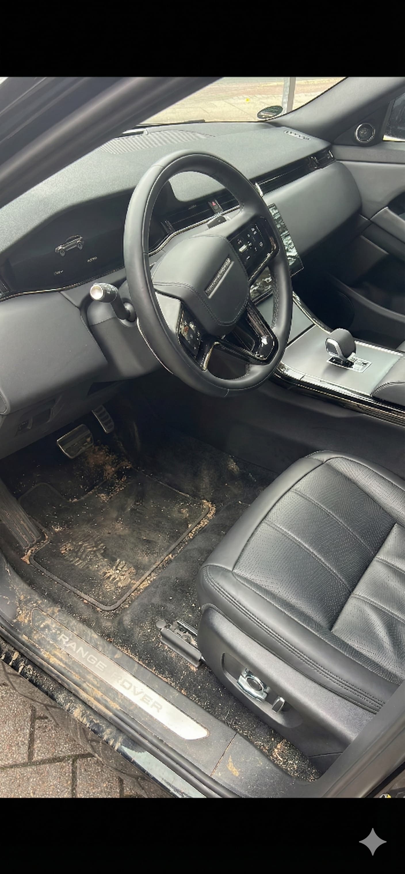 Fahrerbereich vorher